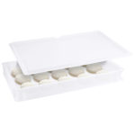 Pizzaballenbehälter, weiß